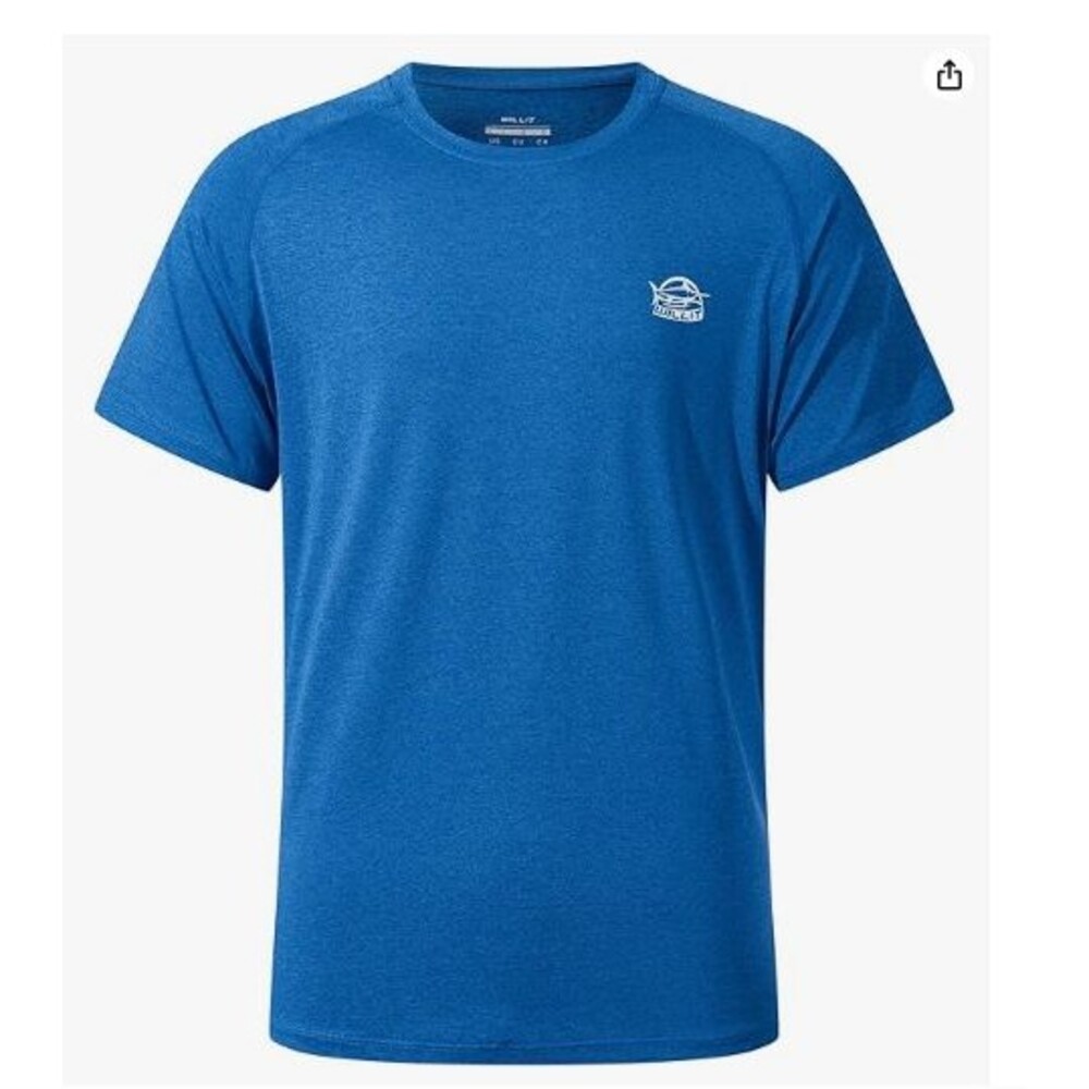 Men's Rashguard Swim Shirt 2XL Short Sleeve UPF 50+ Sun Protection